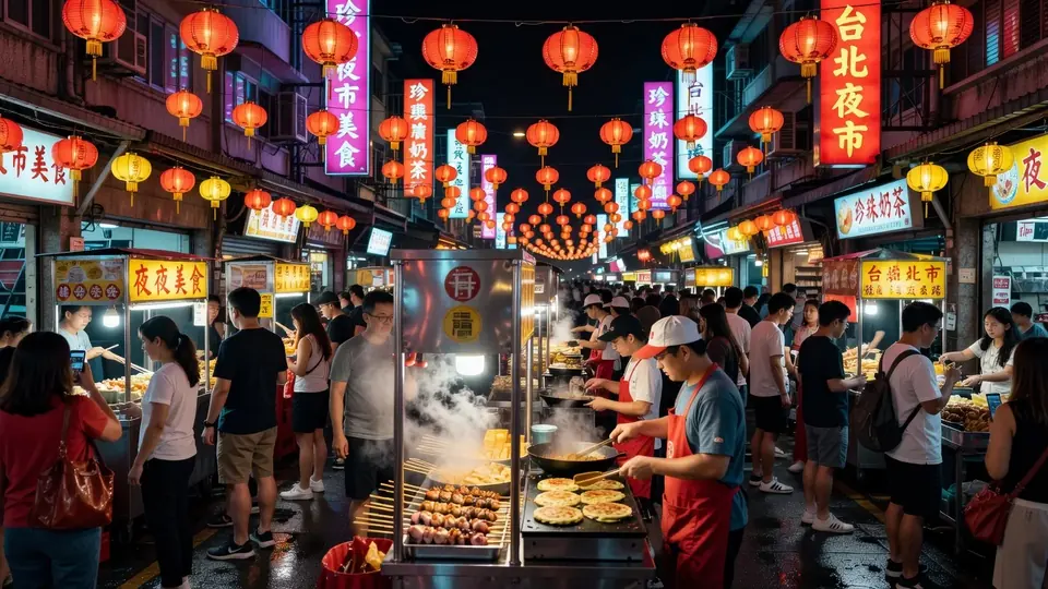 台湾の夜市